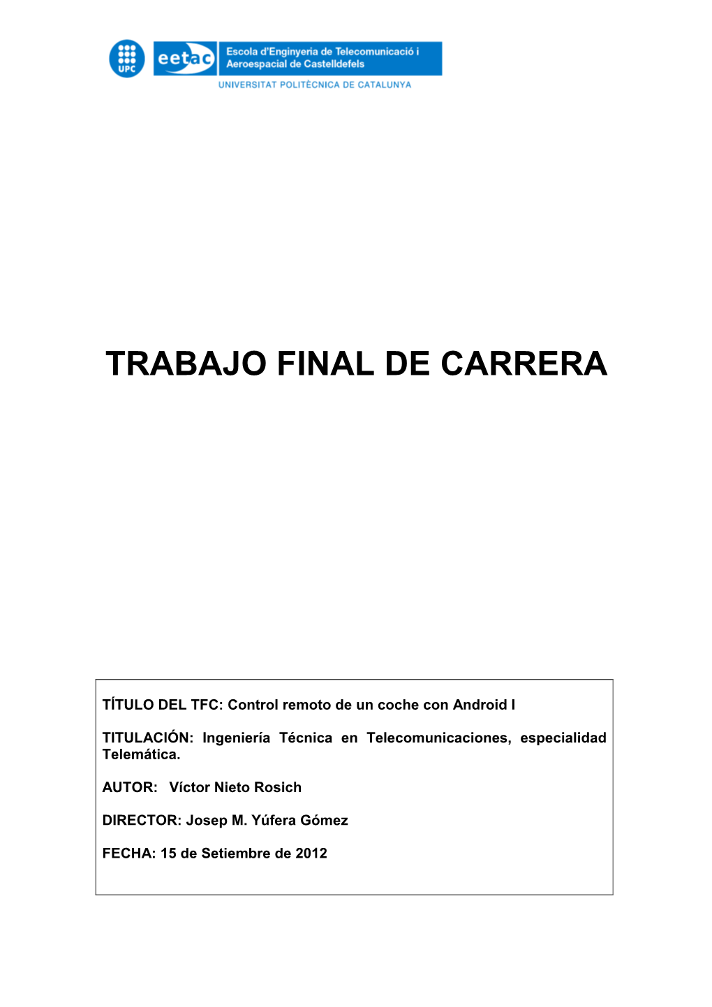 Trabajo Final De Carrera