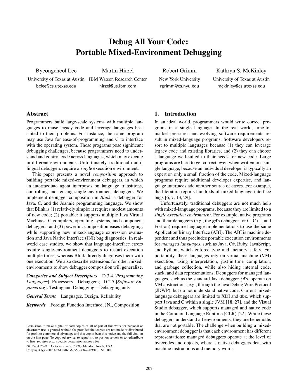 Portable Mixed-Environment Debugging