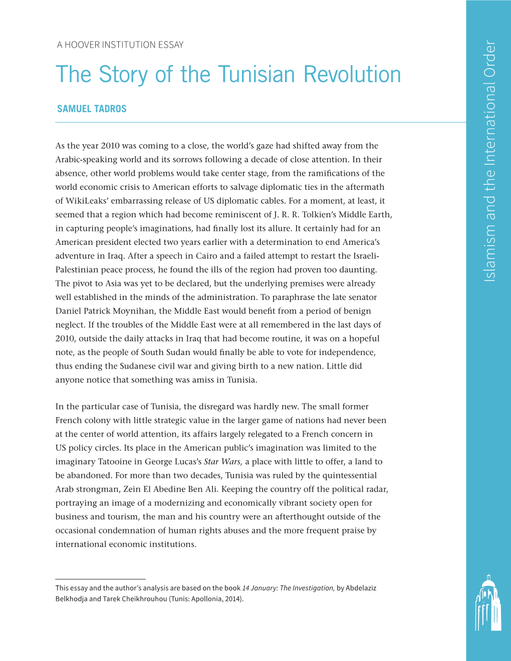 The Story of the Tunisian Revolution