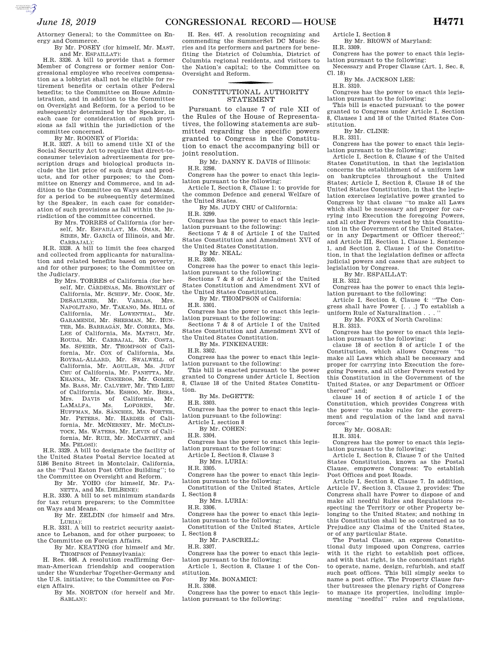 Congressional Record—House H4771