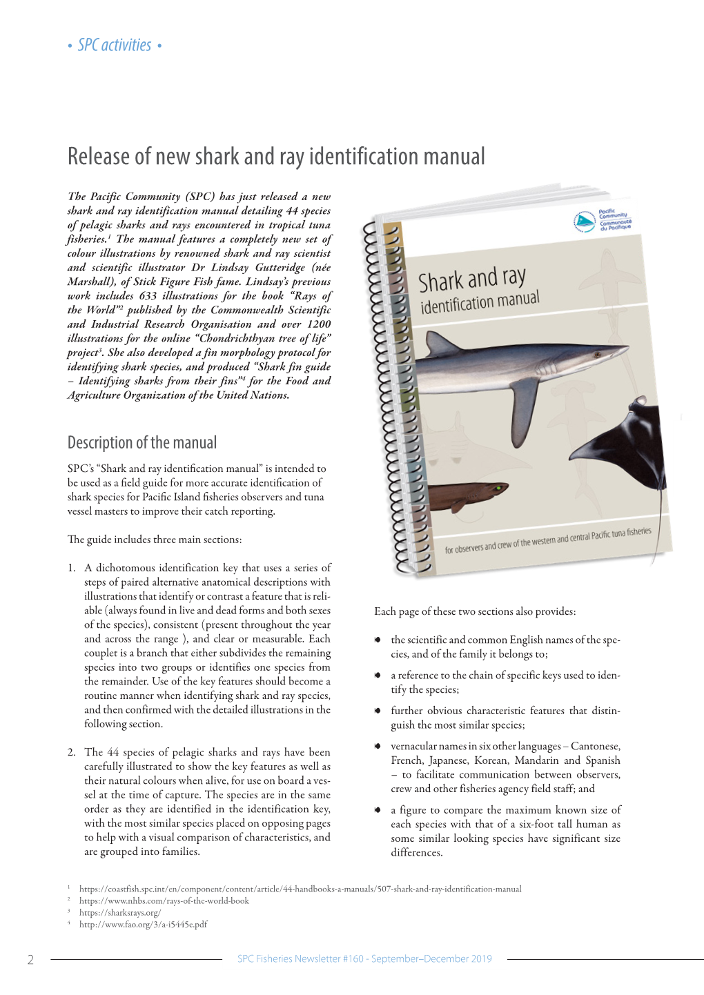 Release of New Shark and Ray Identification Manual