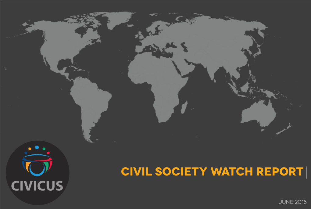 Civicus Civil Society Watch Report June 2015
