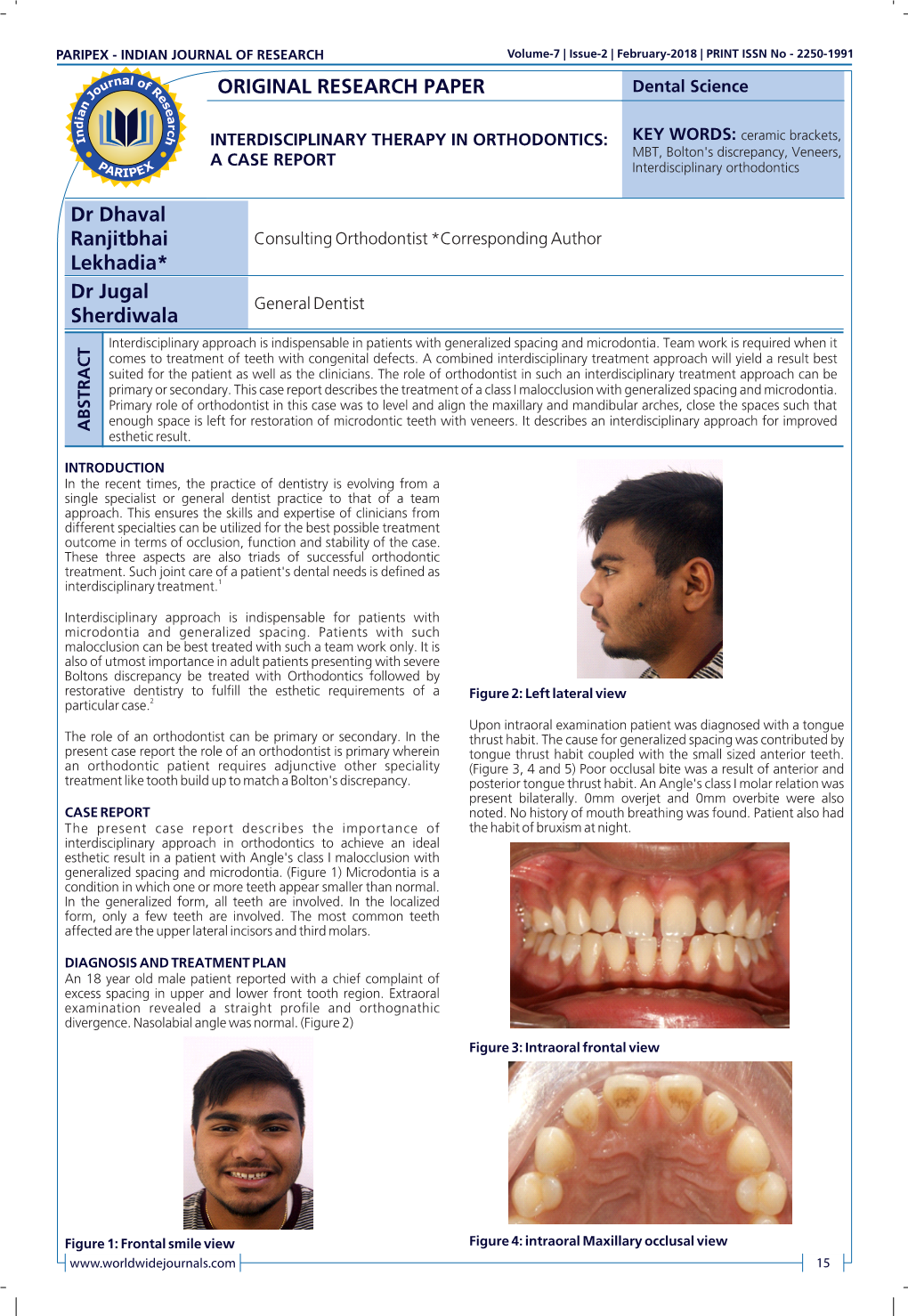 Interdisciplinary Therapy in Orthodontics: a Case Report