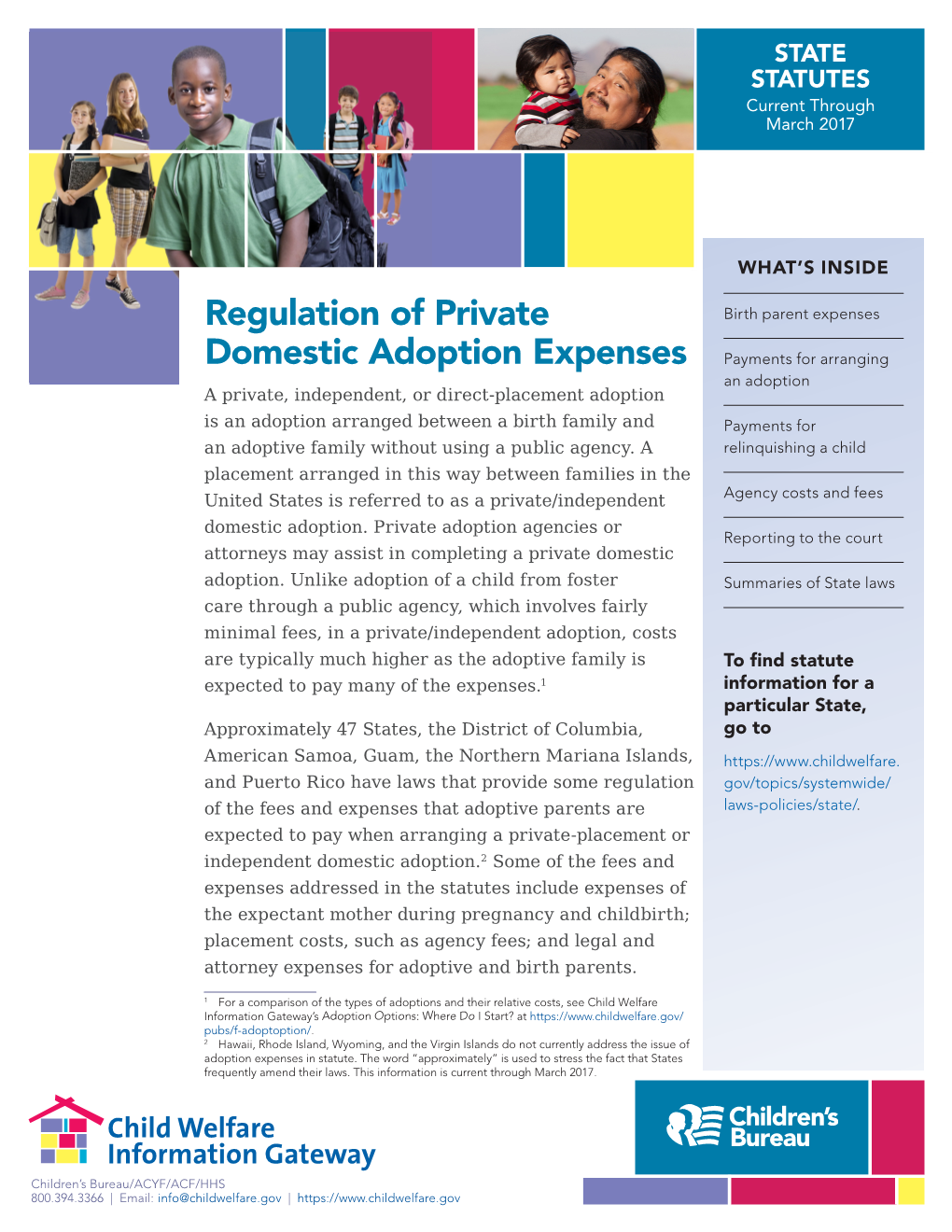 Regulation of Private Domestic Adoption Expenses