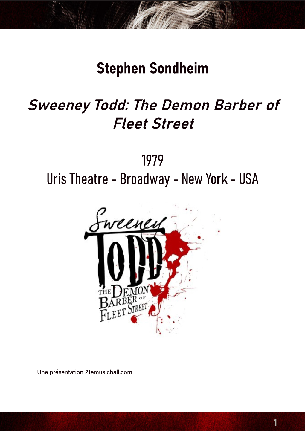 Sweeney Todd: the Demon Barber of Fleet Street