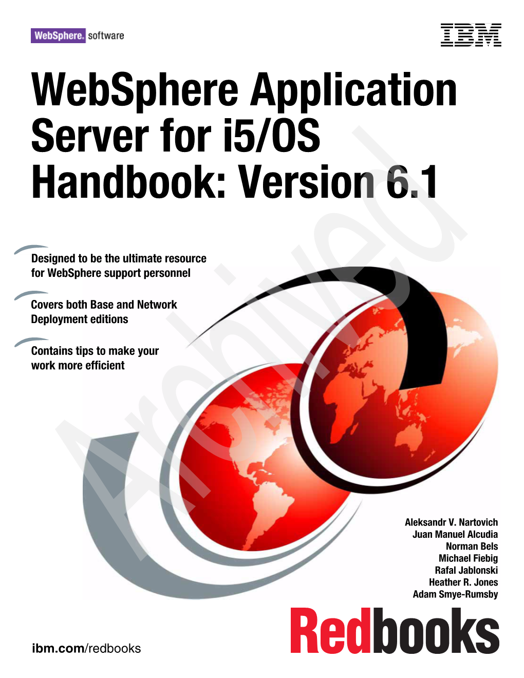 Websphere Application Server for I5/OS Handbook: Version 6.1 March 2008