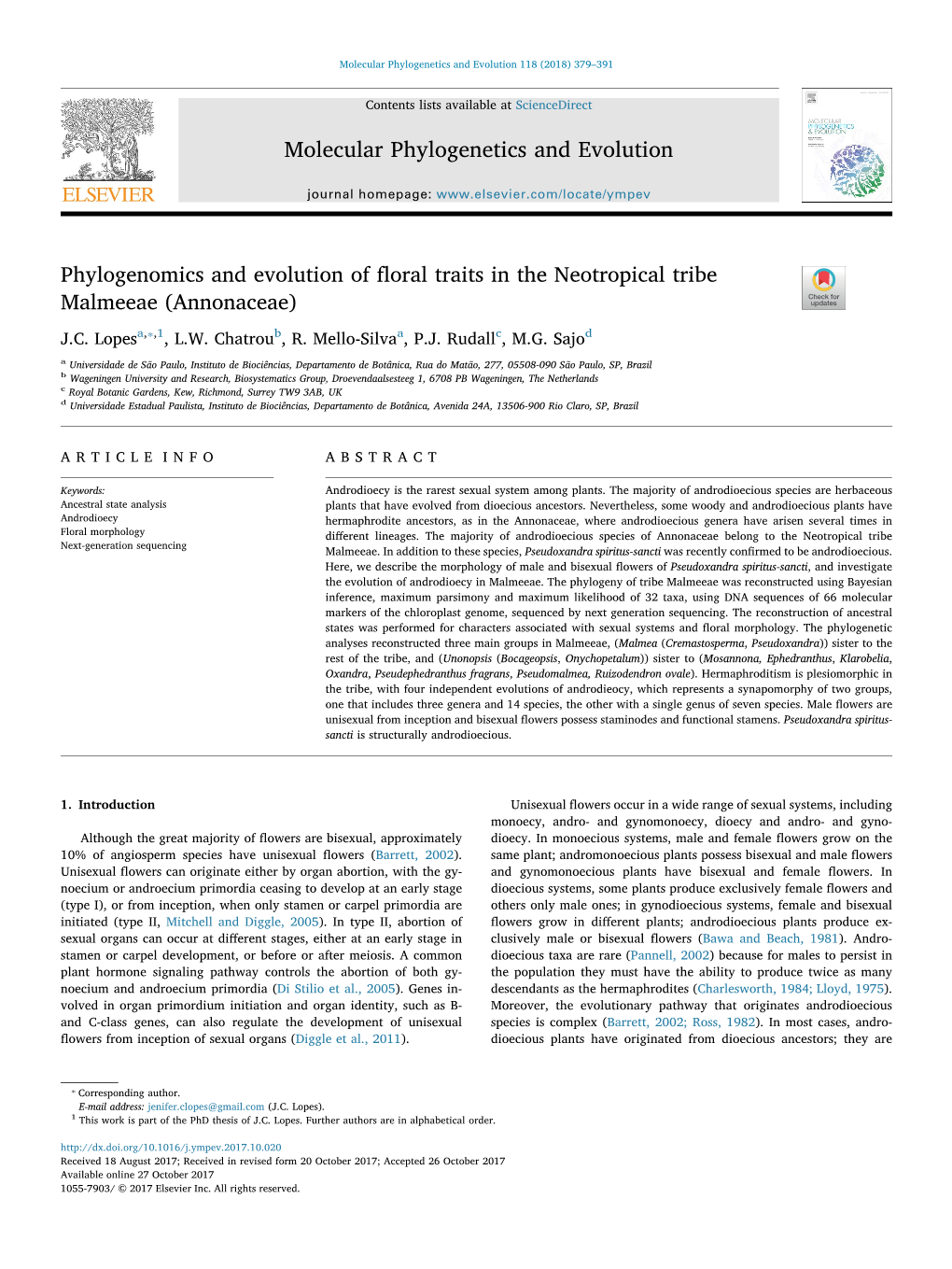 Phylogenomics and Evolution of Floral Traits in the Neotropical Tribe