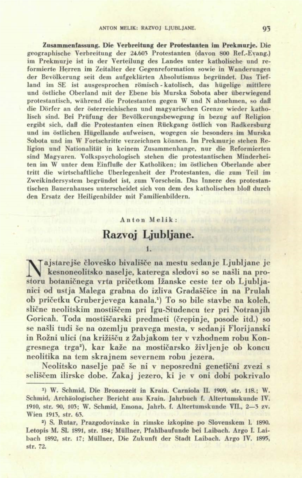 Razvoj Ljubljane. 93