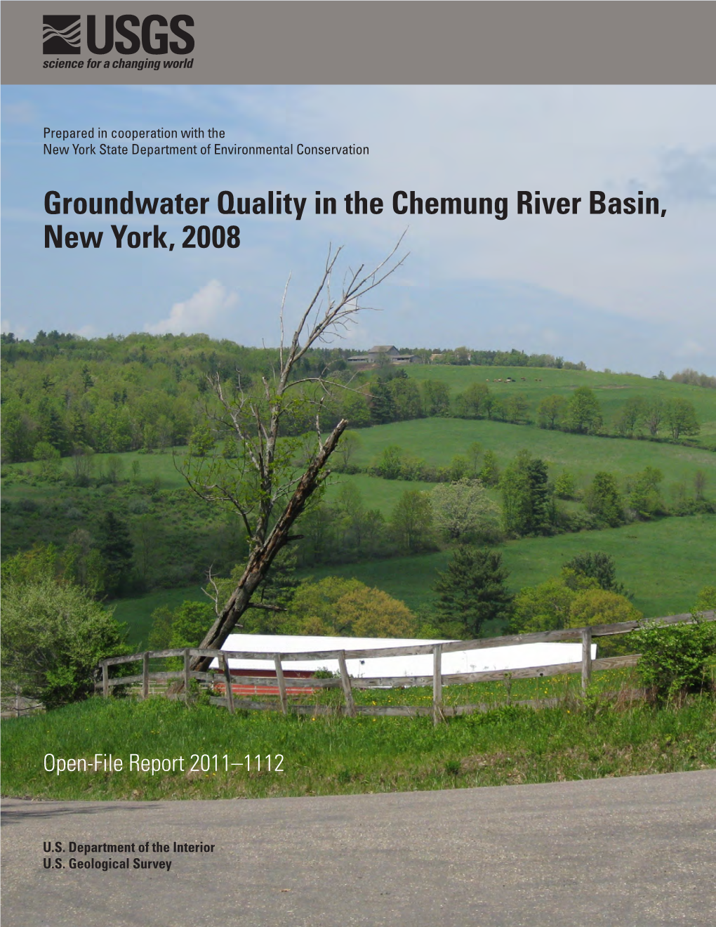 Groundwater Quality in the Chemung River Basin, New York, 2008