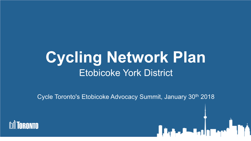 Katie Wittmann – Etobicoke Cycle to Advocacy Summit Presentation