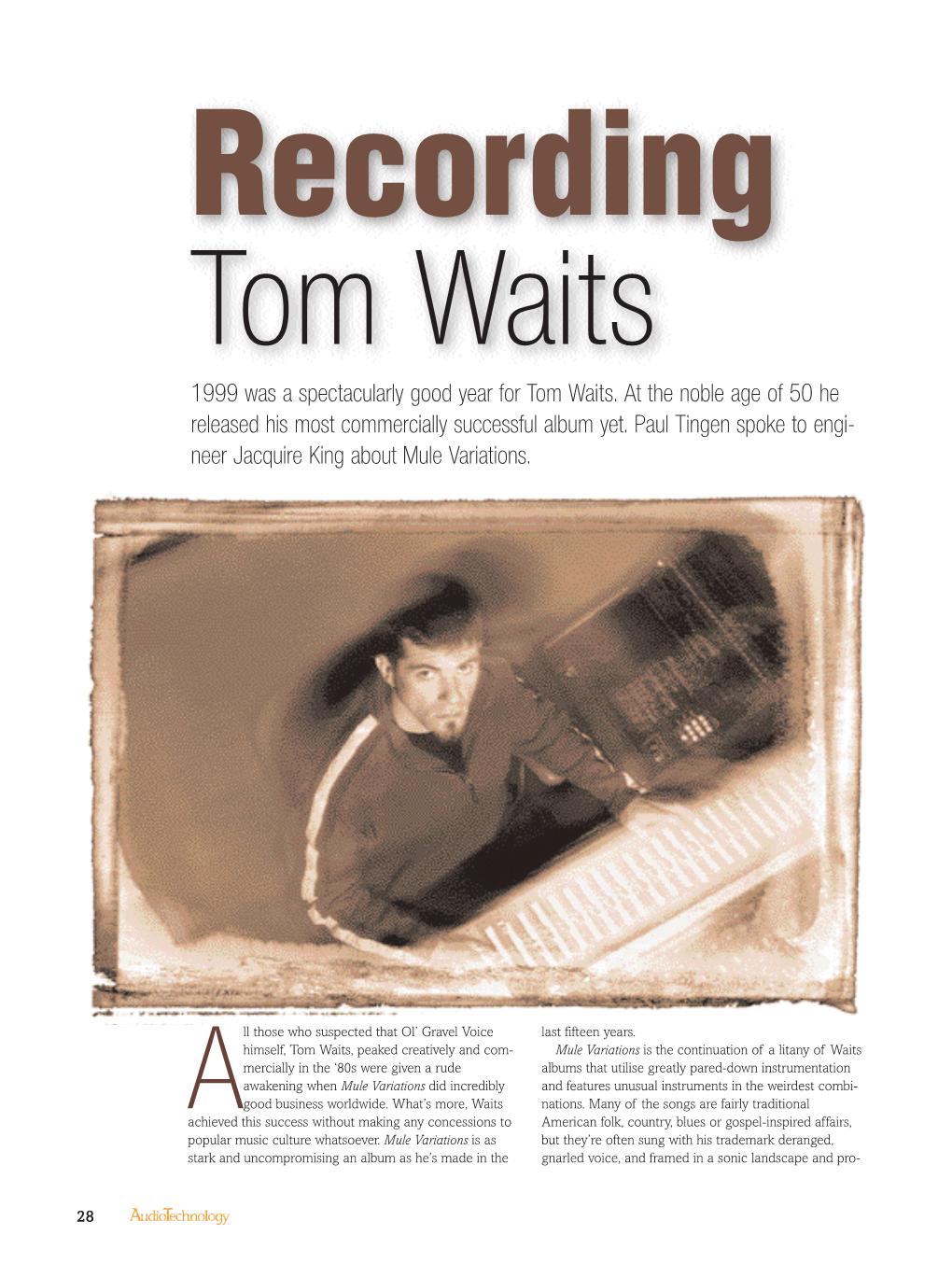 Recording Tom Waits Issue 9