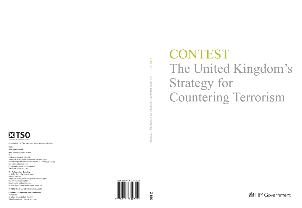 CONTEST: the United Kingdom's Counter-Terrorism Strategy