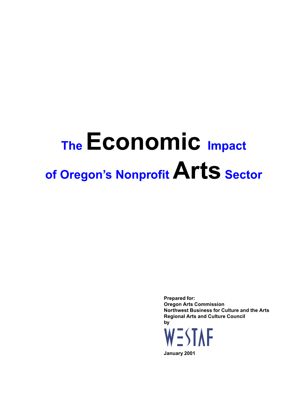 Arts Econmic Impact Report