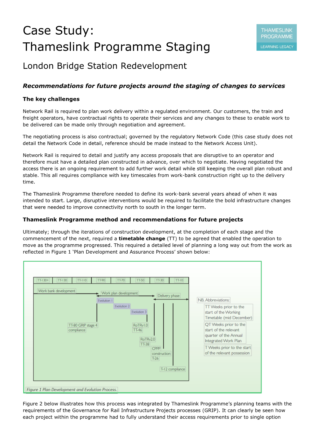 Case Study: Thameslink Programme Staging