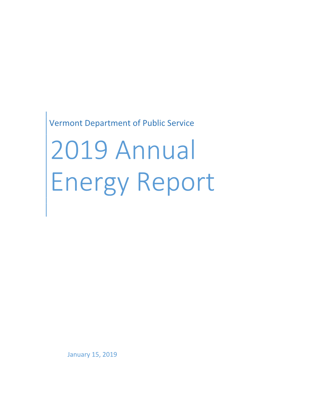 2019 Annual Energy Report