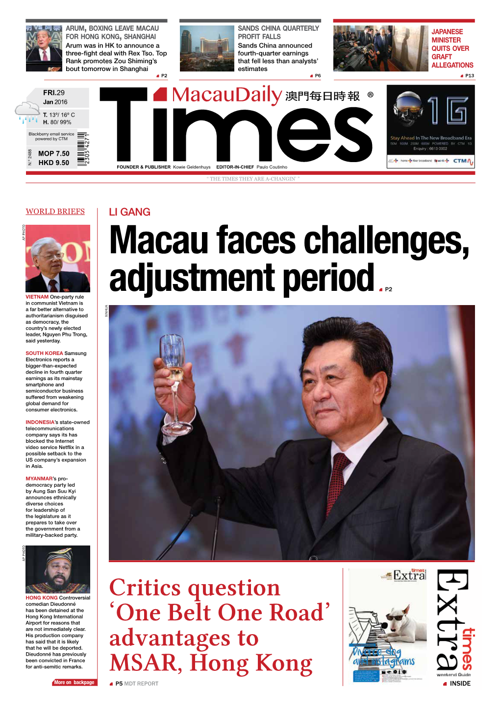 Macau Faces Challenges, Adjustment Period