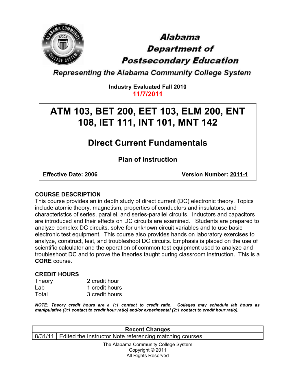 ETC 101 - DC Fundamentals