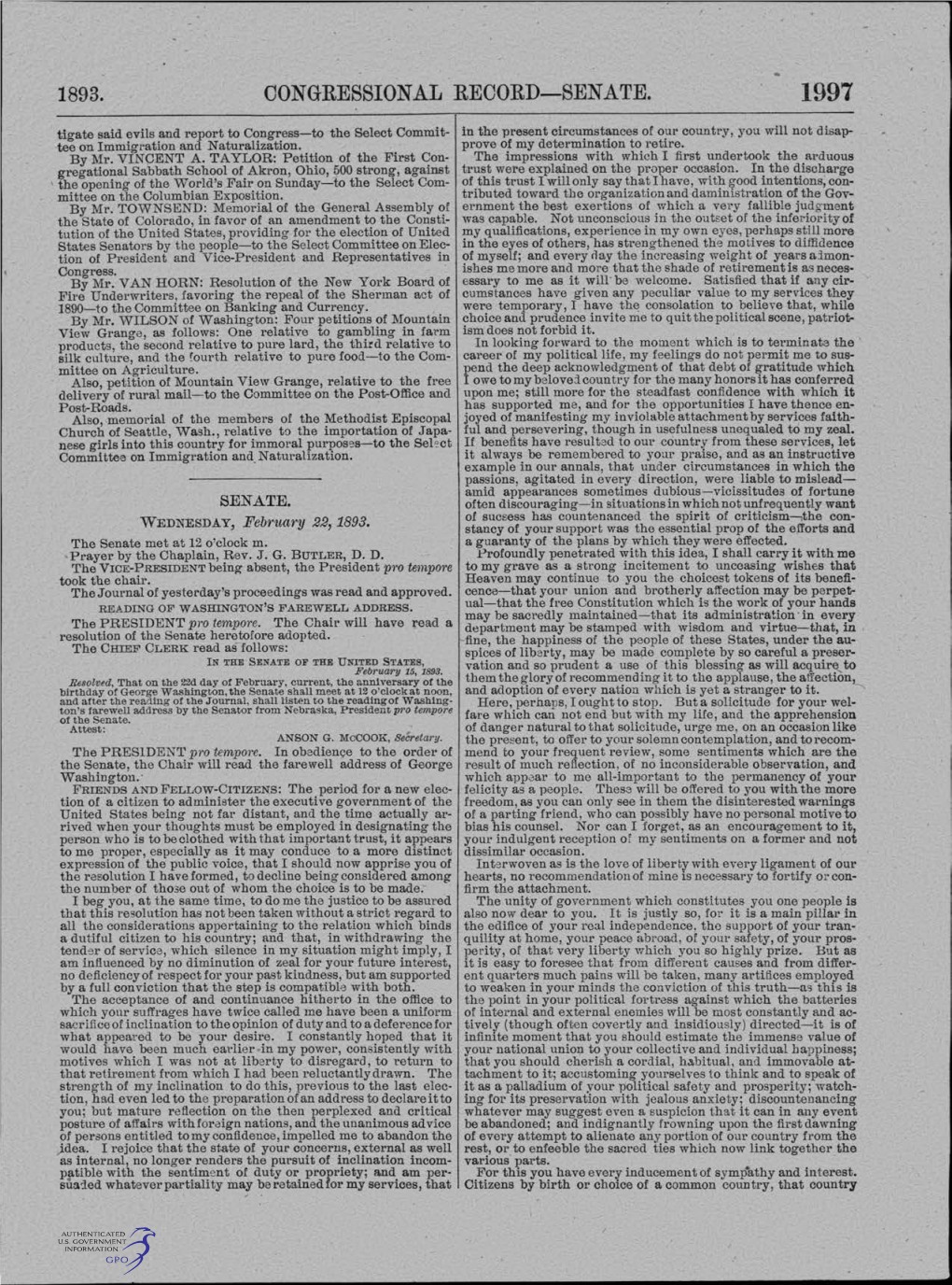 Congressional Record-Senate