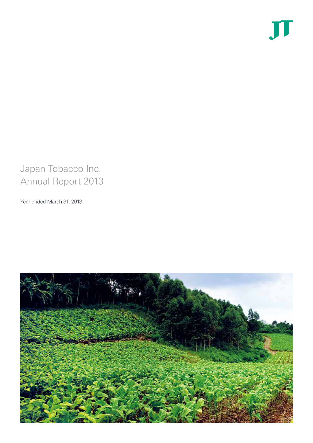 Annual Report 2013 Minato-Ku, Tokyo 105-8422, Japan Tel: (81) 3-3582-3111 Fax: (81) 3-5572-1441 URL: Year Ended March 31, 2013