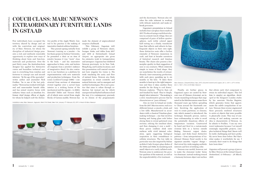 Marc Newson's Extraordinary