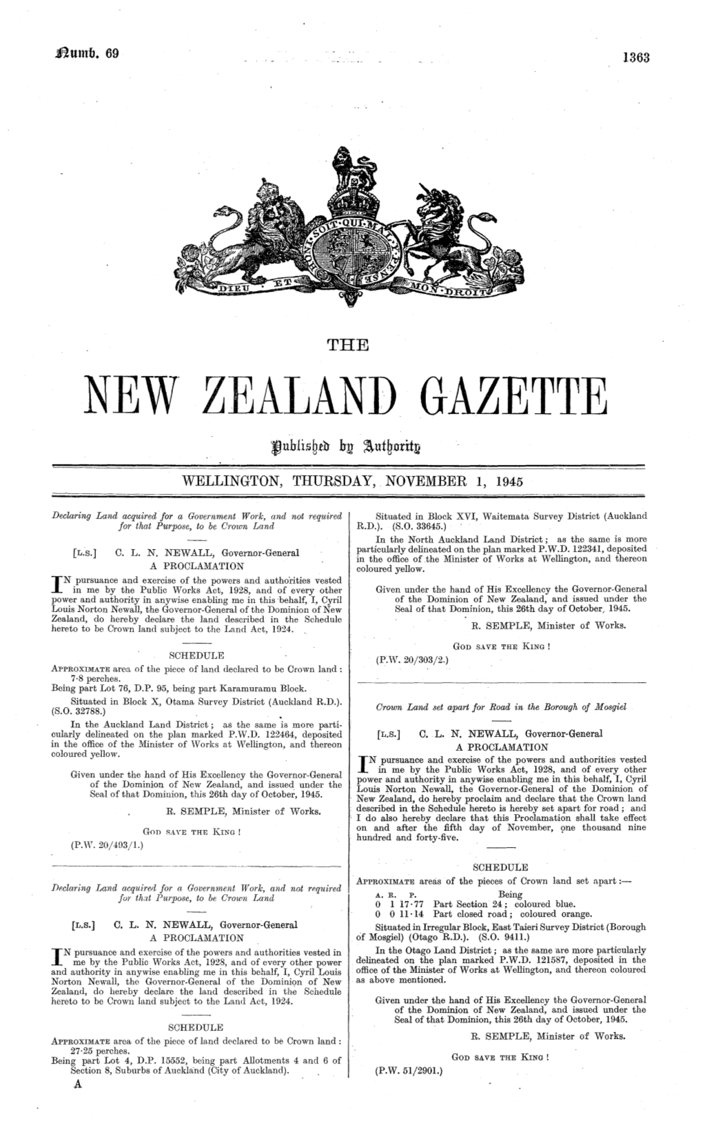 New Zealand Gazette