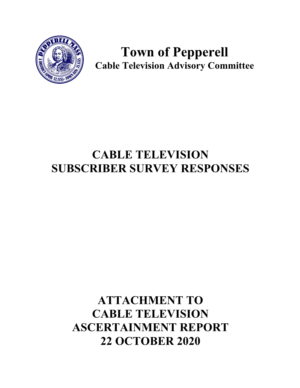 Cable Television Subscriber Survey Responses