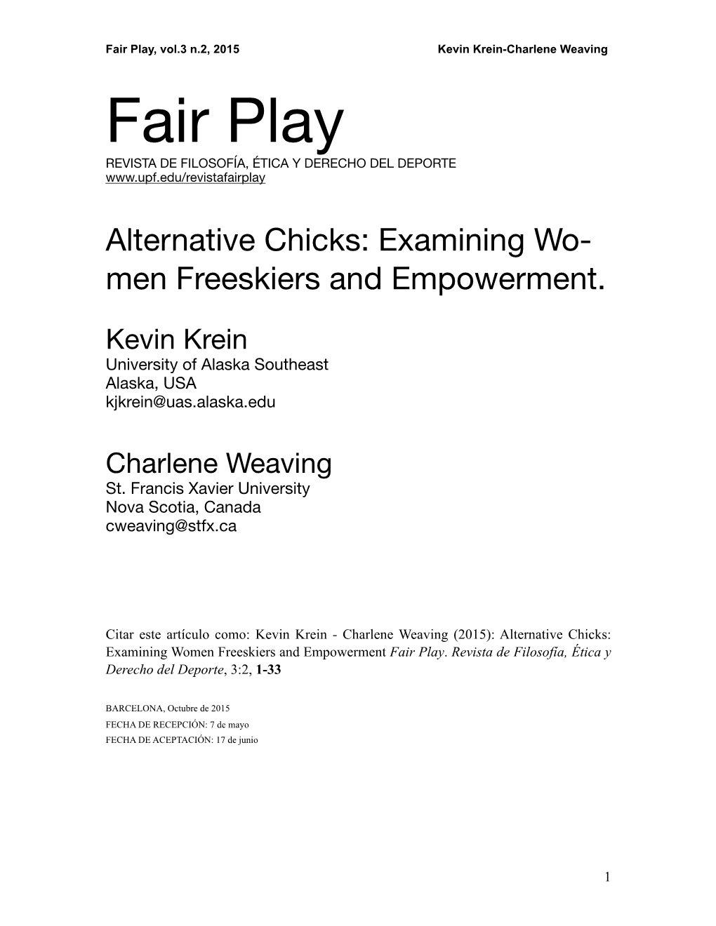 Alternative Chicks Fairplay