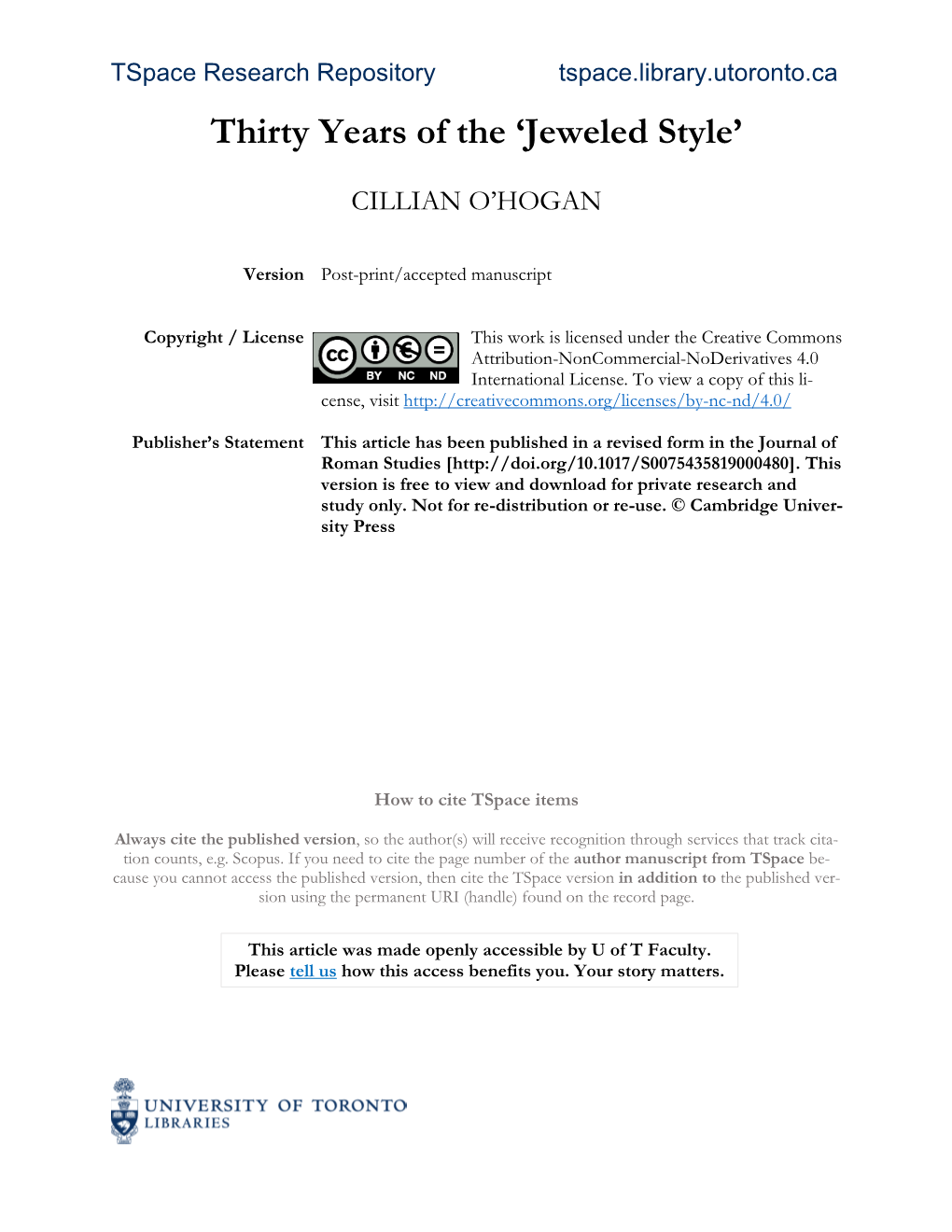 O'hogan Late Latin Poetry Post-Print Tspace.Pdf