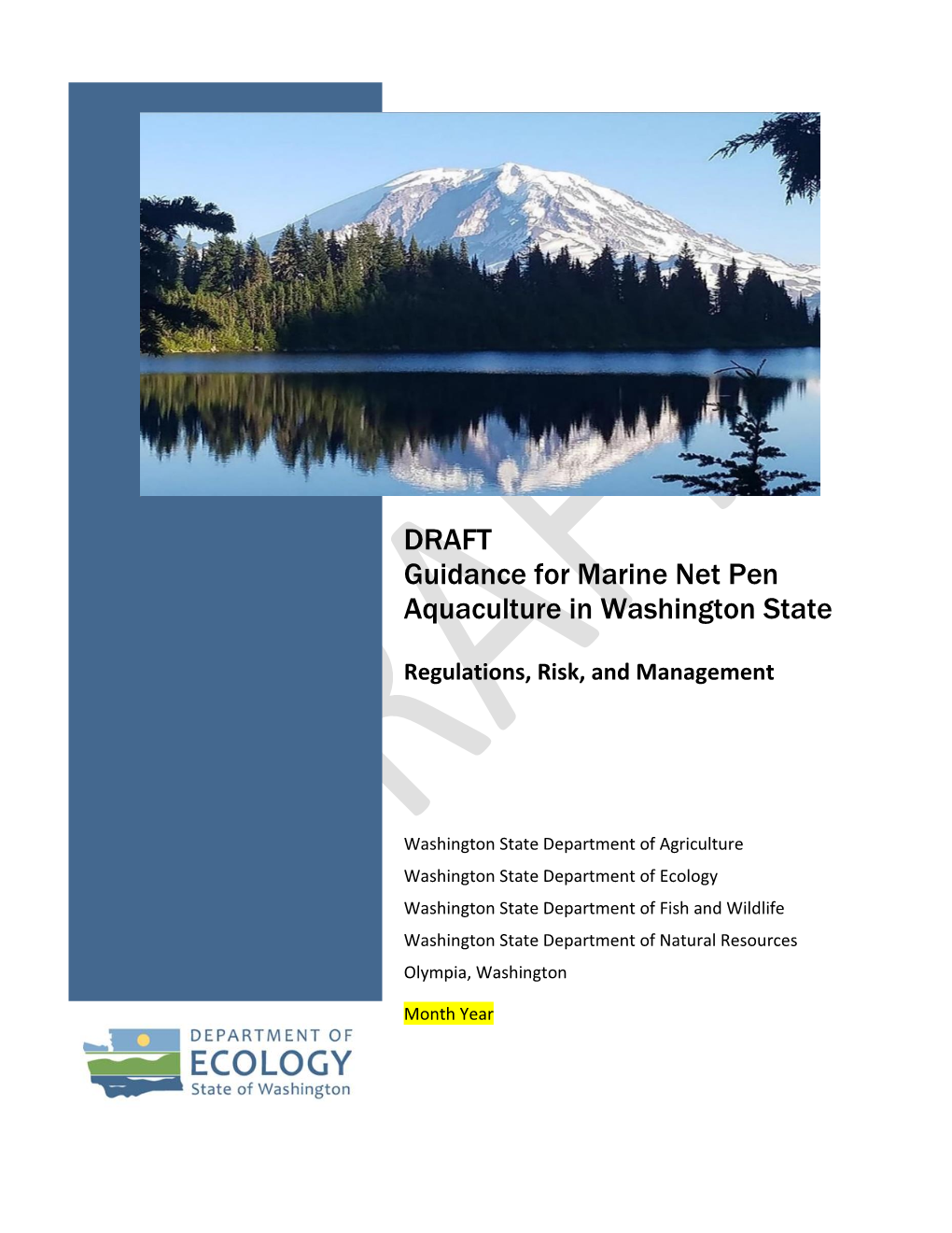 Guidance for Marine Net Pen Aquaculture in Washington State