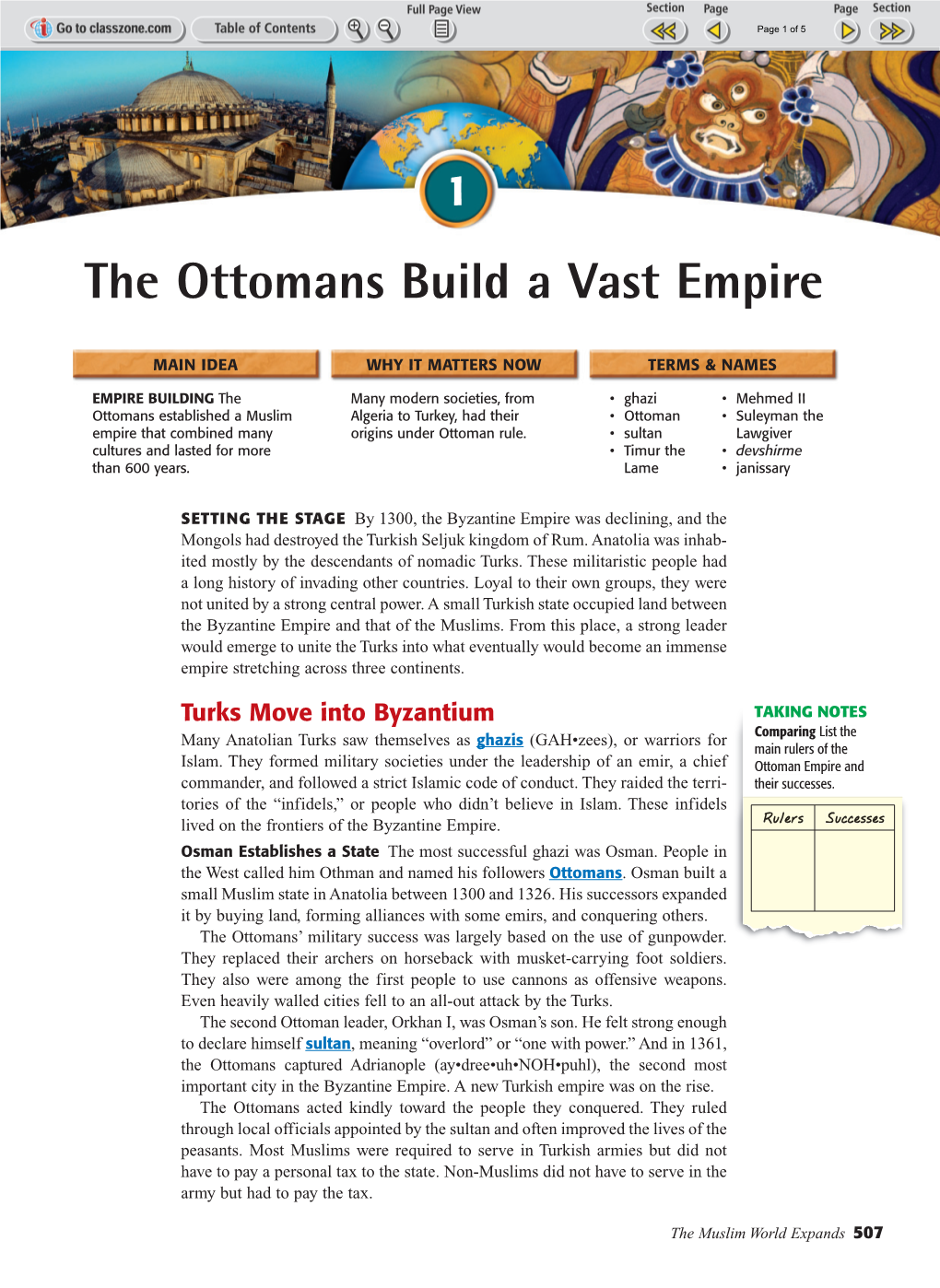 The Ottomans Build a Vast Empire