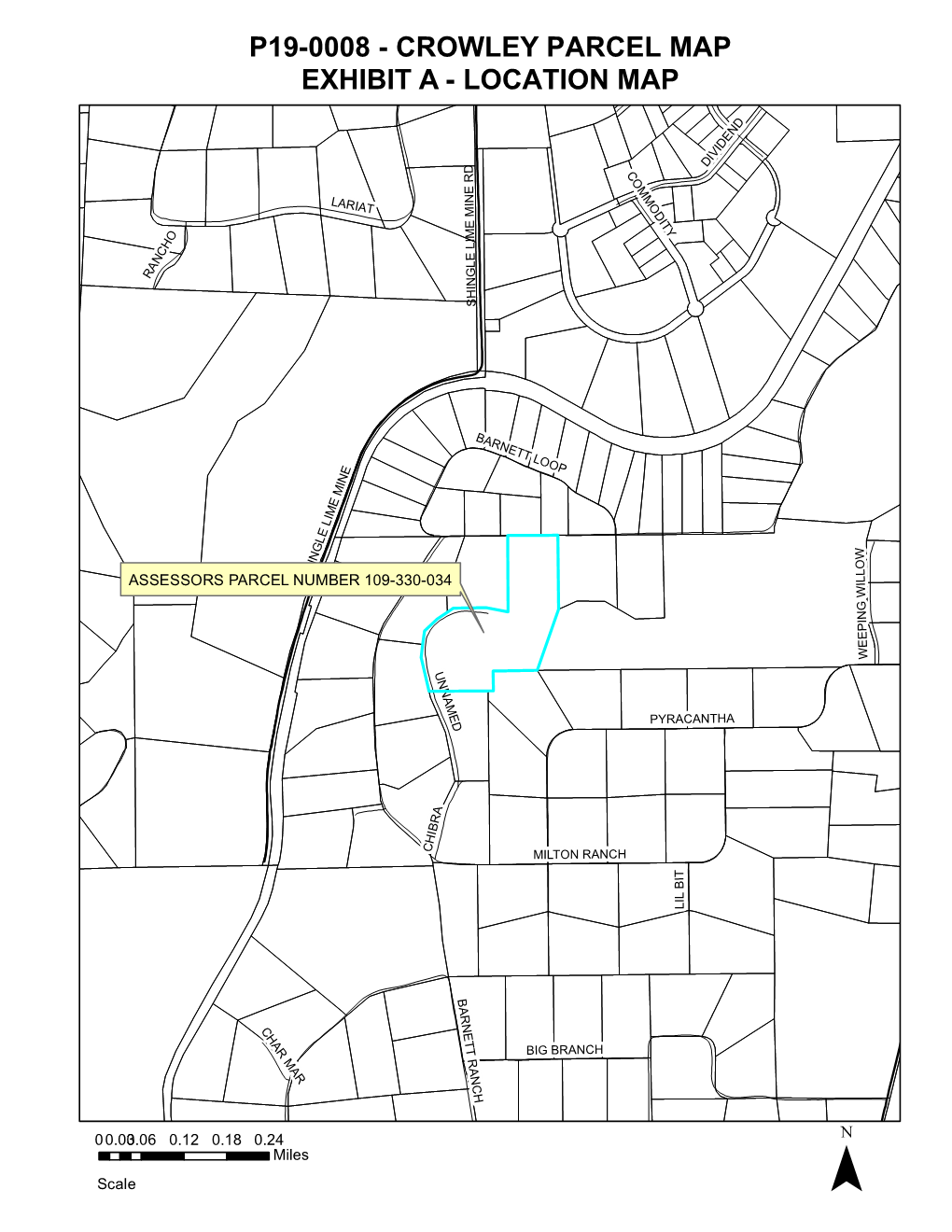 P19-0008 - Crowley Parcel Map Exhibit a - Location Map