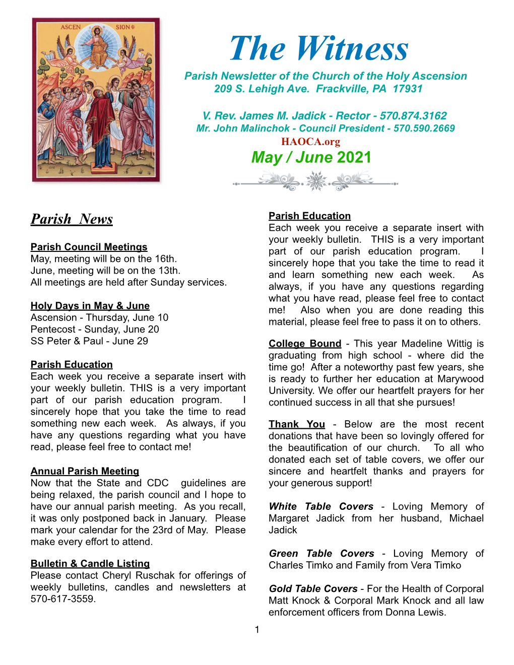 Newsletter. May June.2021 Copy.Pages