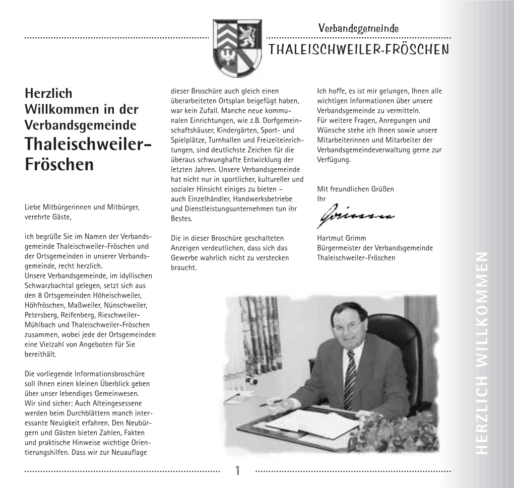 Thaleischweiler- Fröschen Wurde Im Zuge Der Rheinland- Pfälzischen Verwaltungsreform Gem