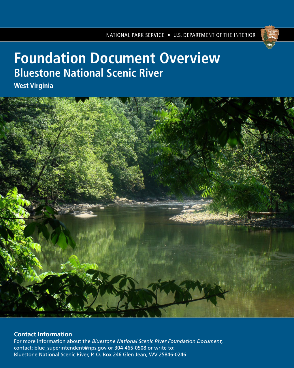 Foundation Document Overview, Bluestone National Scenic River, West Virginia