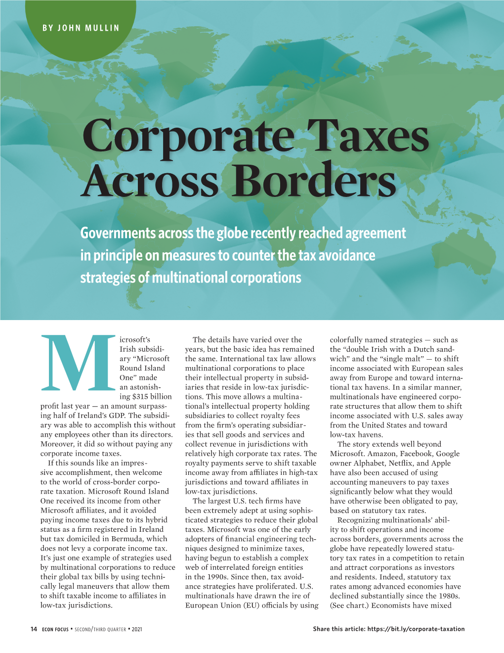 Corporate Taxes Across Borders