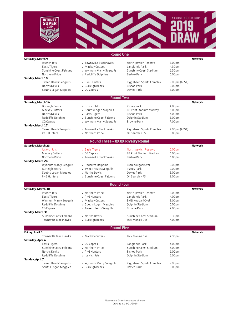 Download Intrust Super Cup 2019 Draw