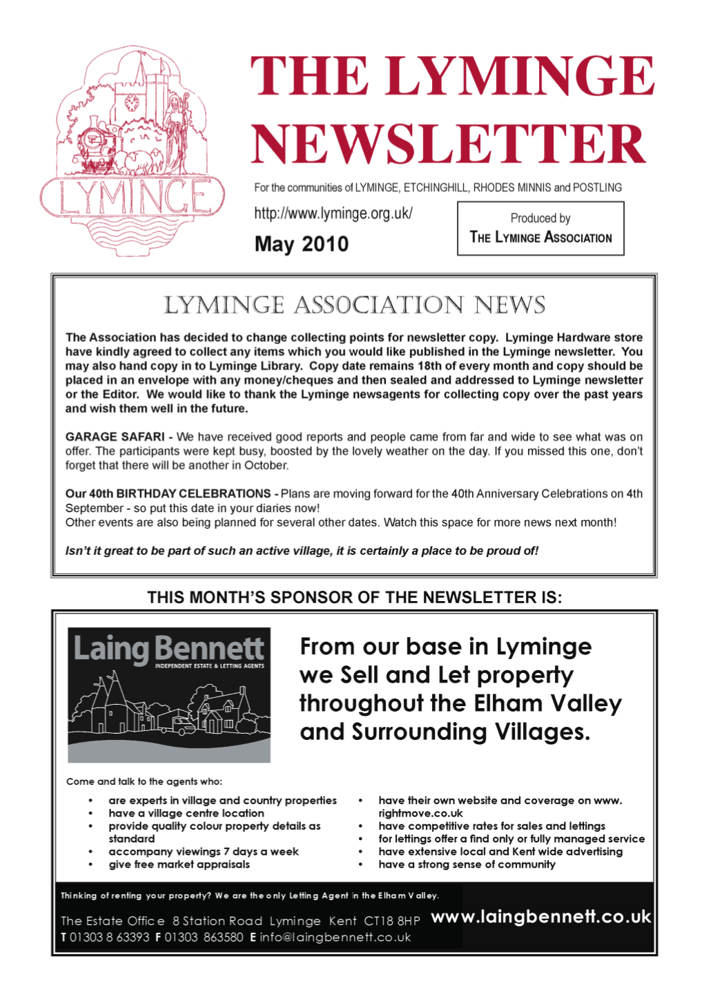Lyminge Newsletter May 2010