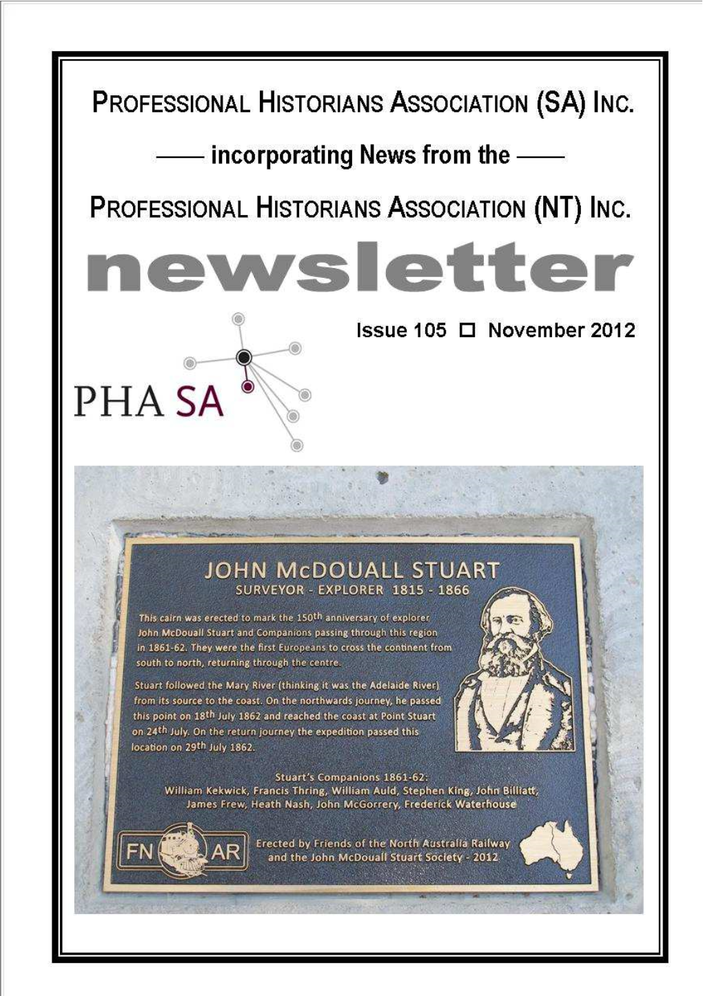 PHA SA Newsletter November 2012 Web Copy