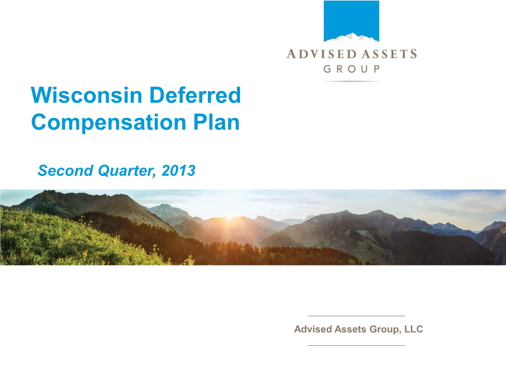 Wisconsin Deferred Compensation Plan