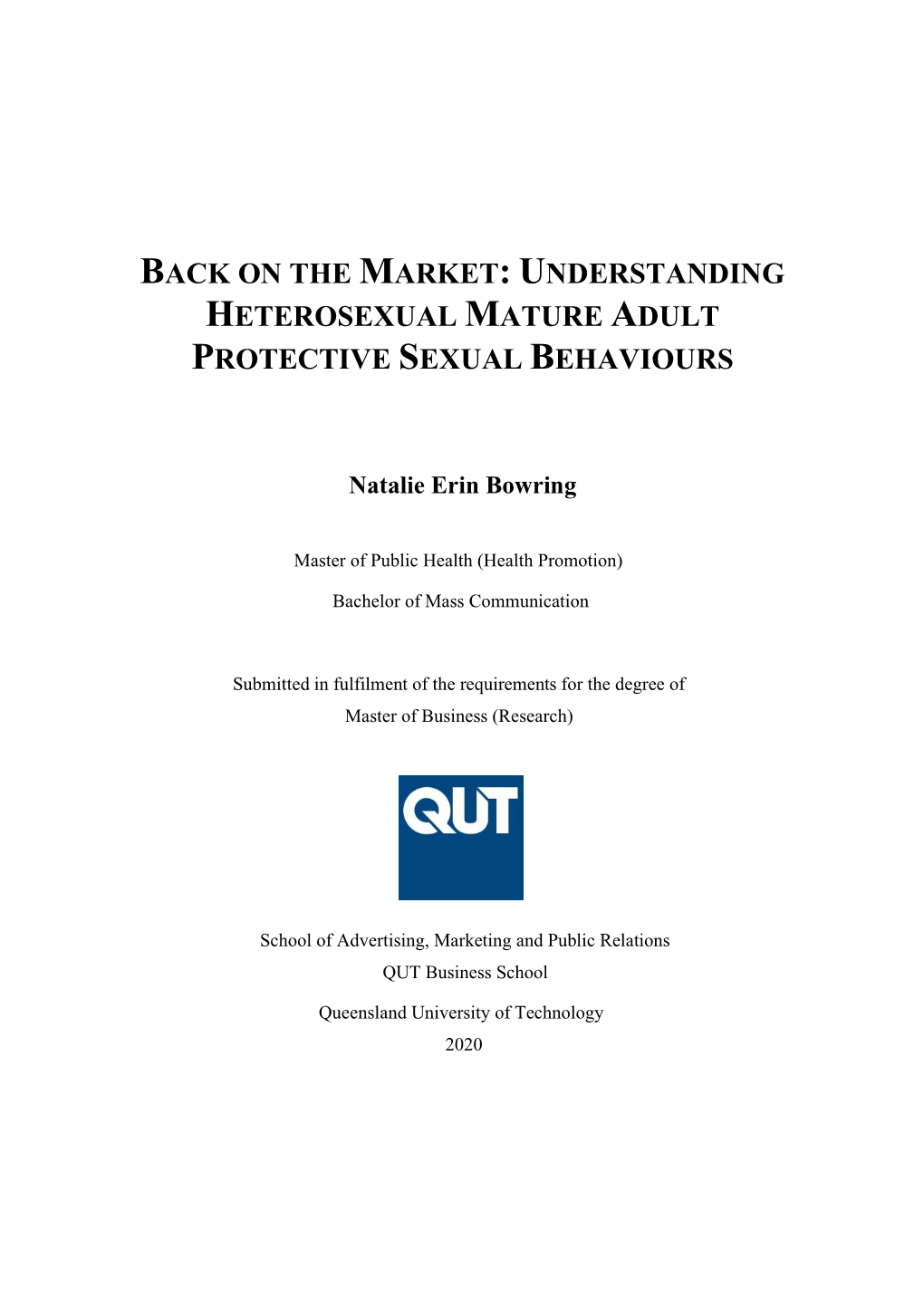 Understanding Heterosexual Mature Adult Protective Sexual Behaviours