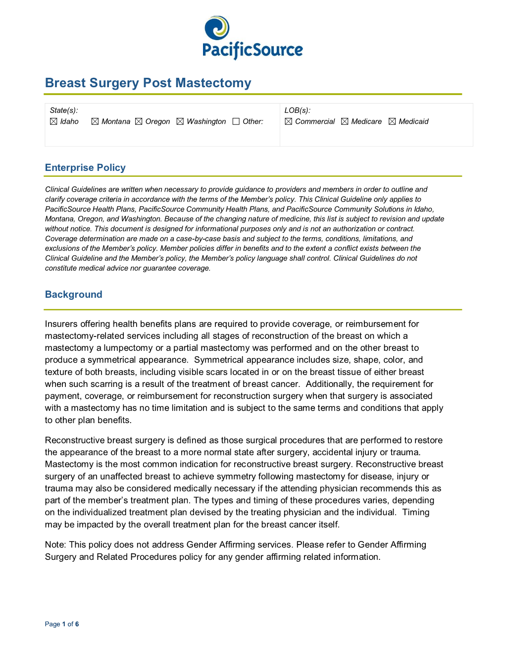 Breast Surgery Post Mastectomy