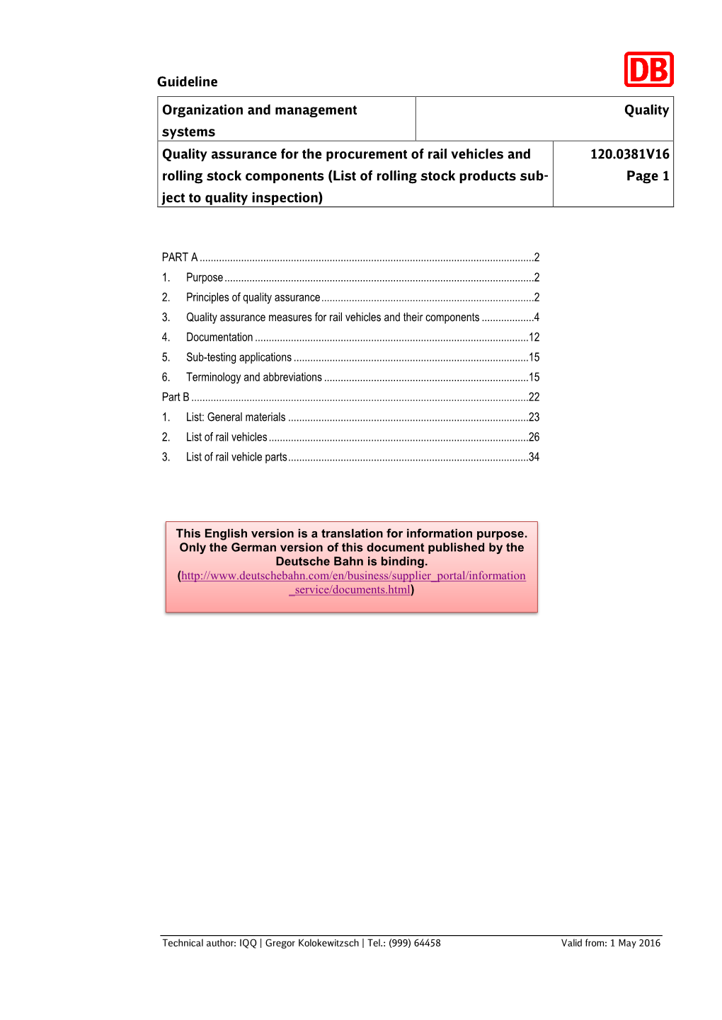 Regulation Guideline