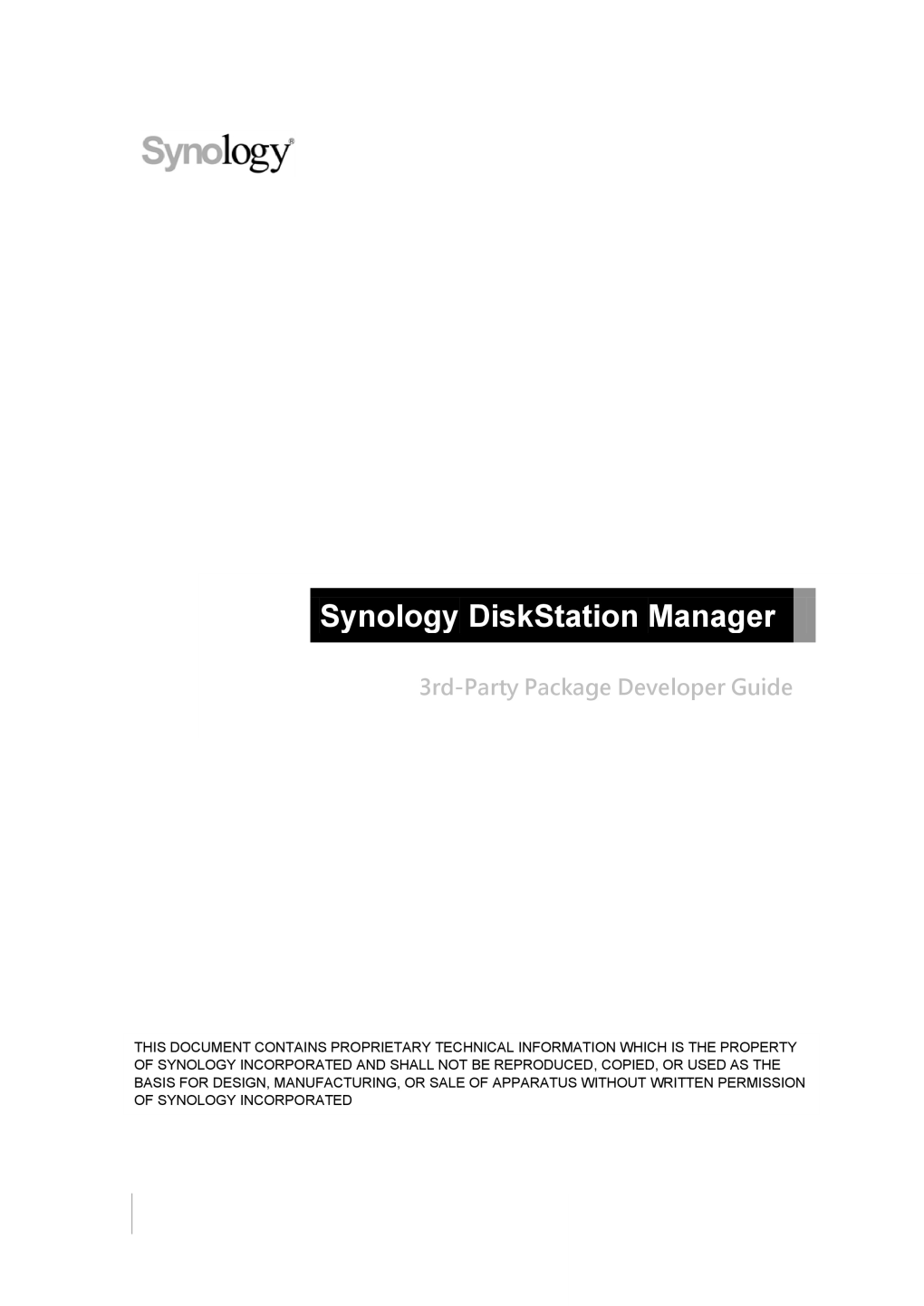 Synology DSM6.0 Developer Guide