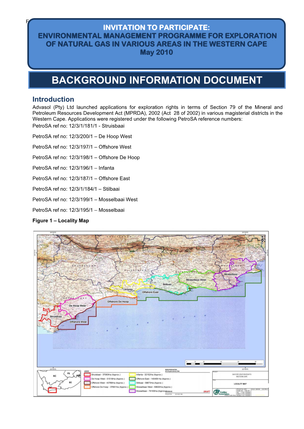 Background Information Document