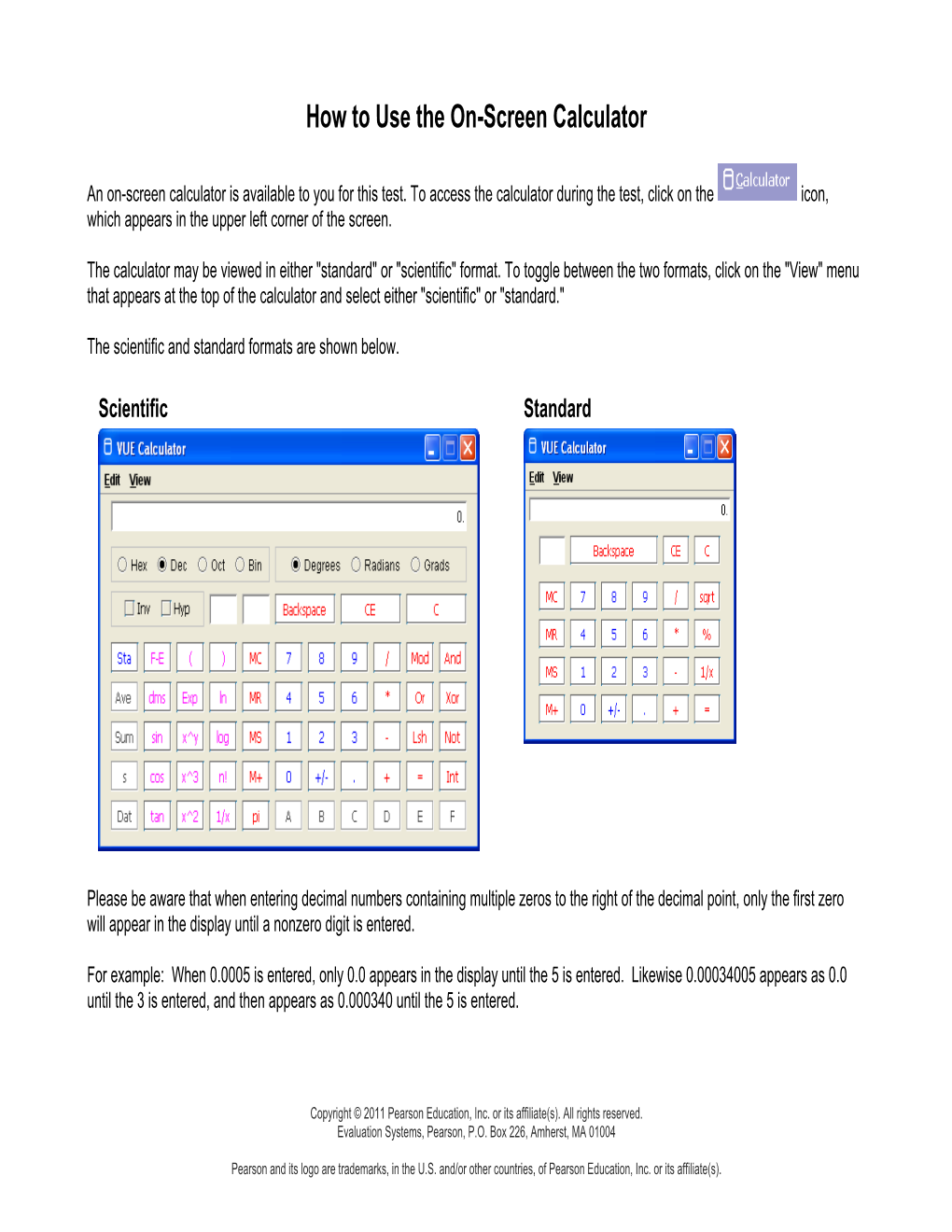 Review a Calculator Tutorial