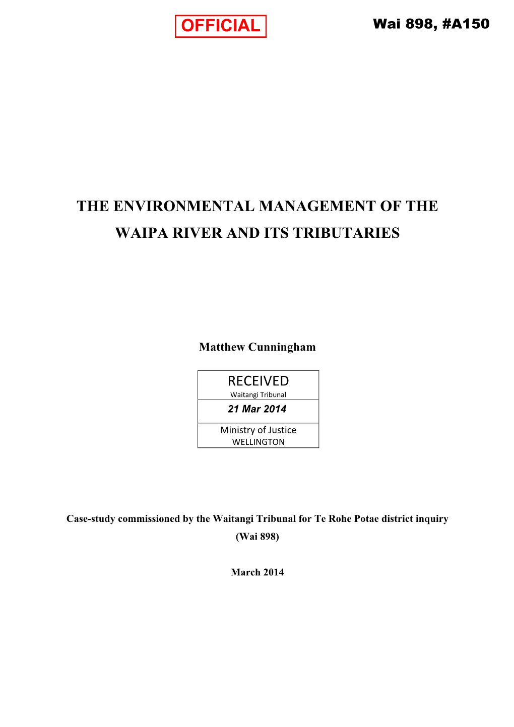 Officially Stated for the First Time That It Did Not Intend to Follow up on the Proposed Wetland Or a Land-Based Disposal Alternative