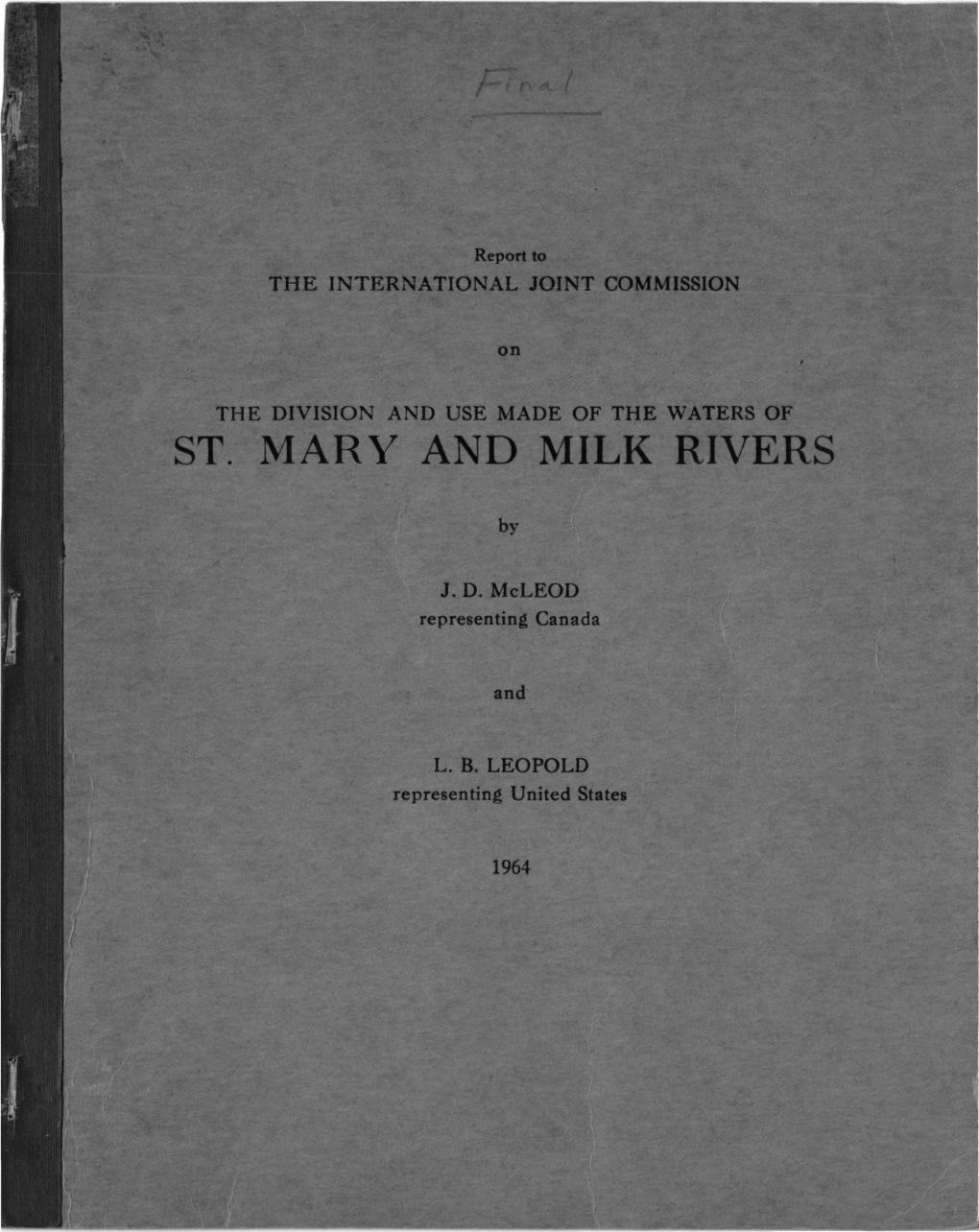 St. Mary and Milk Rivers