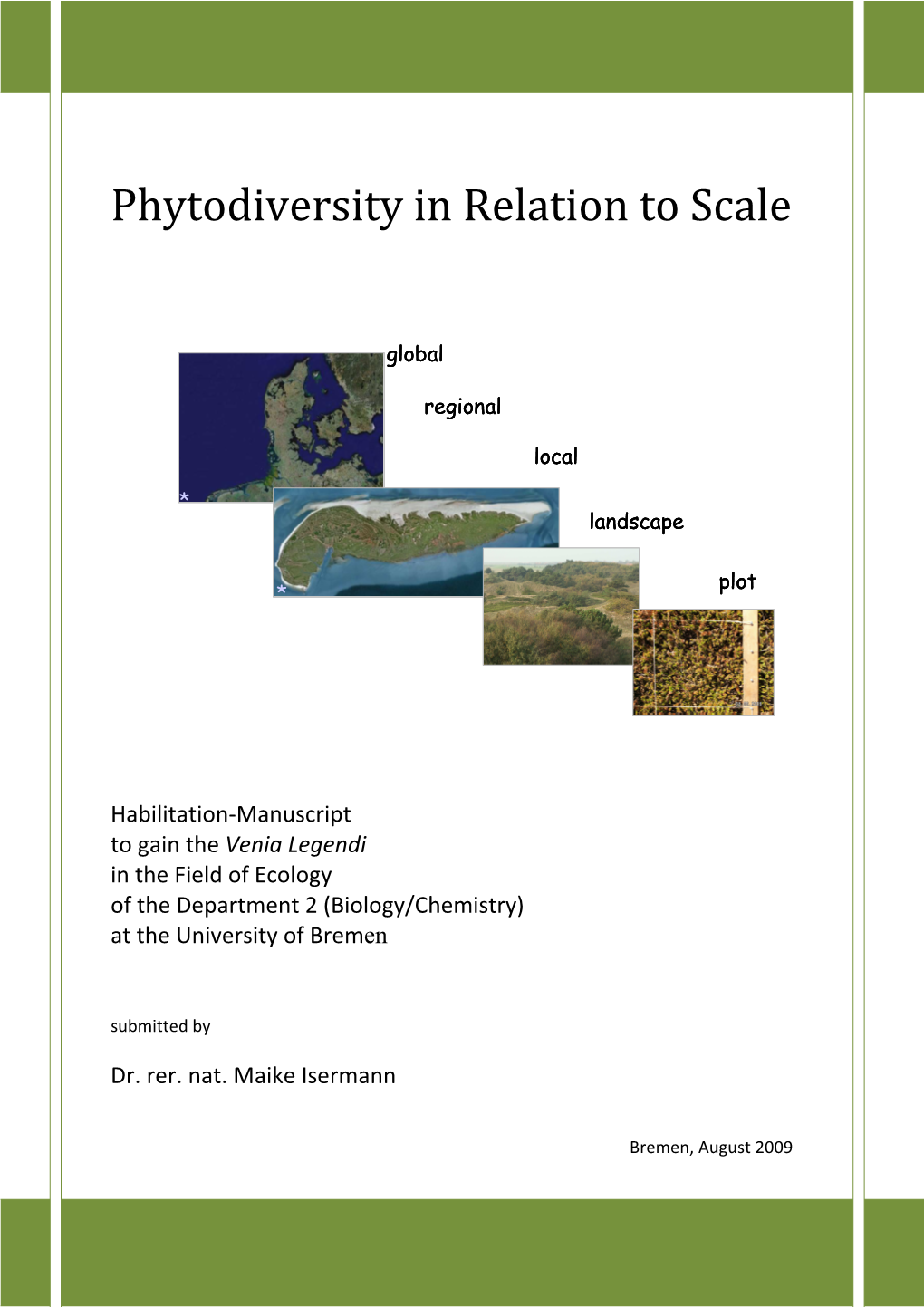 Phytodiversity in Relation to Scale