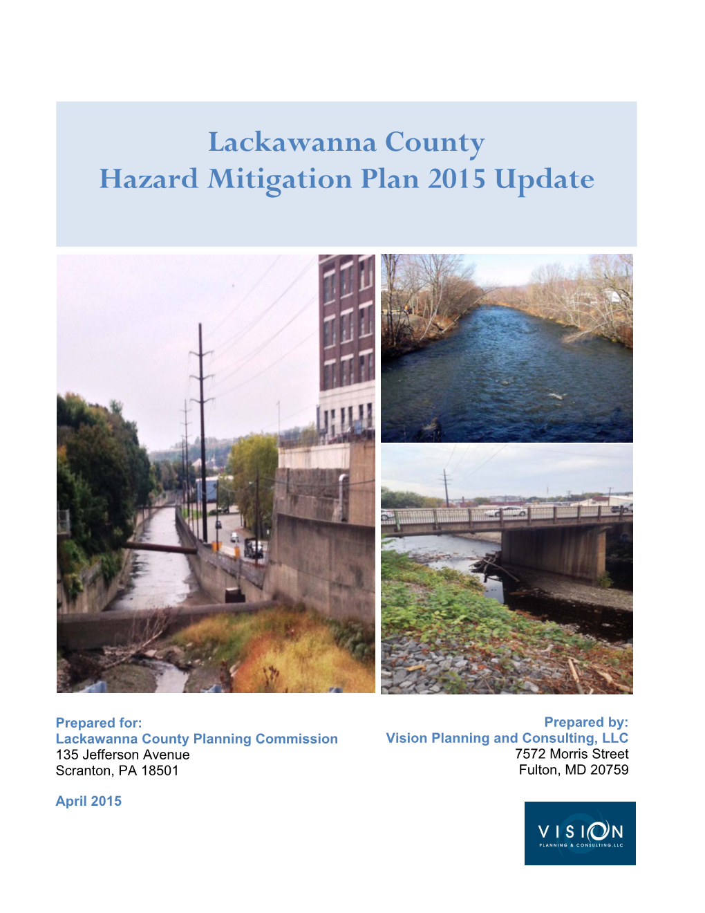 2015 Lackawanna County Hazard Mitigation Plan Update