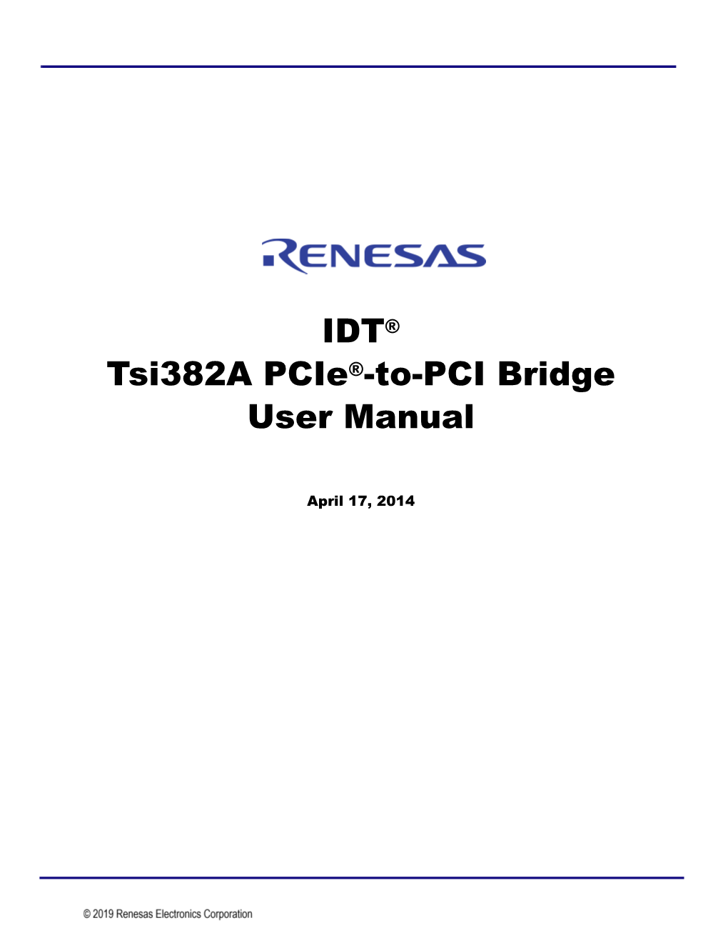 Tsi382a User Manual April 17, 2014 4 Contents